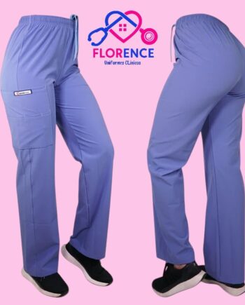 Pantalon antifluido recto hombre celeste (unisex)