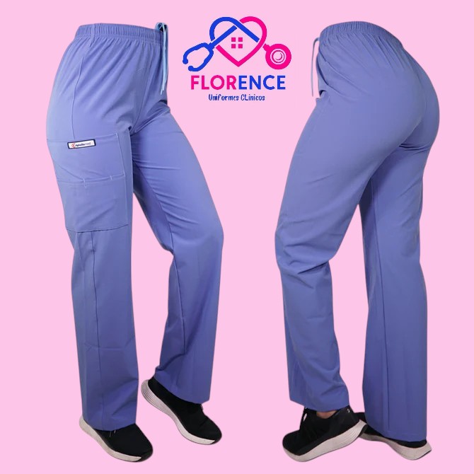 Pantalon antifluido recto hombre celeste (unisex)
