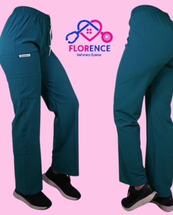 Pantalon antifluido recto hombre petroleo