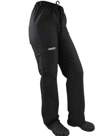 Pantalon tela poplin negro-811
