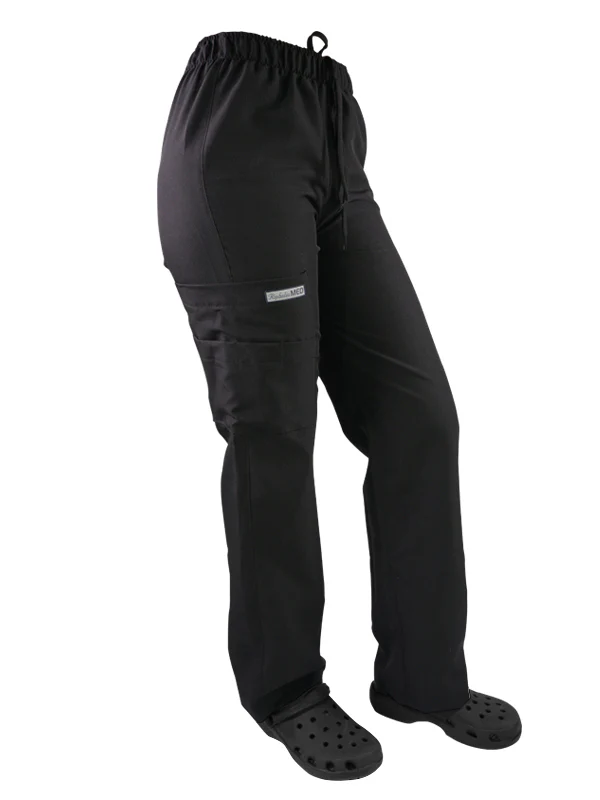 Pantalon tela poplin negro-811
