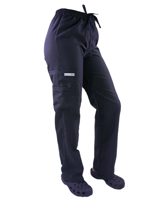 Pantalon tela poplin azul marino oscuro-812