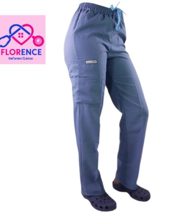 Pantalon tela poplin celeste-812