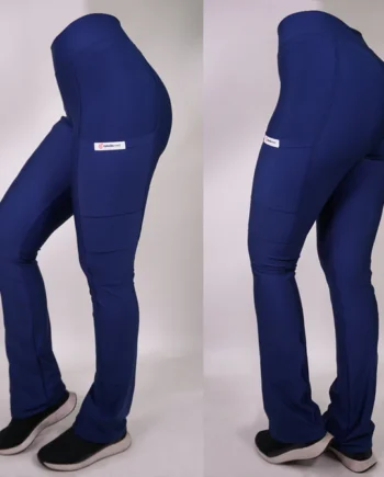 Pantalon clinico extra elasticado spandex azul marino