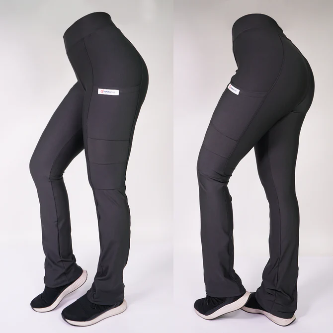 Pantalon clinico extra elasticado spandex gris