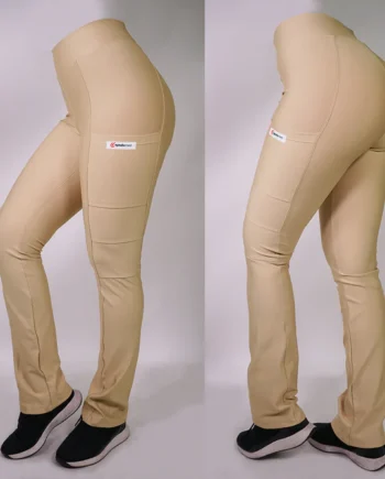 Pantalon clinico extra elasticado color beige