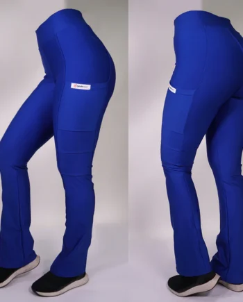 Pantalon clinico extra elasticado spandex azul rey