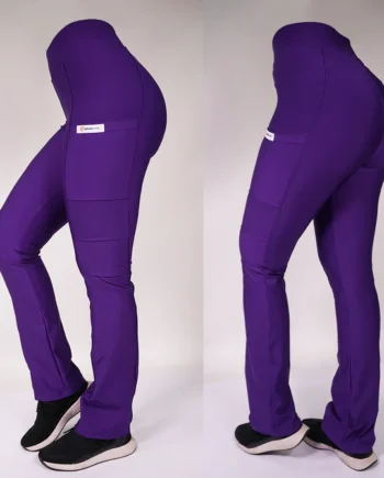 Pantalon clinico extra elasticado spandex morado