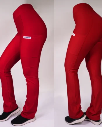 Pantalon clinico extra elasticado spandex rojo