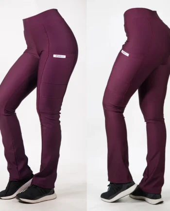 Pantalon clinico extra elasticado spandex burdeo