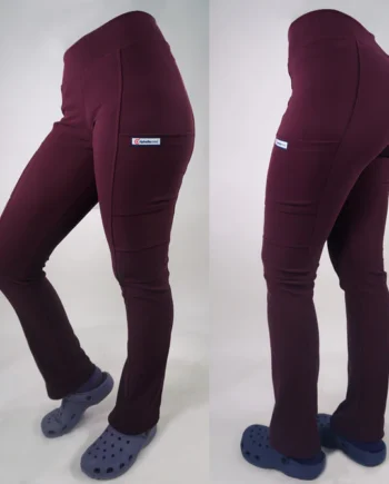 Pantalon spandex burdeo