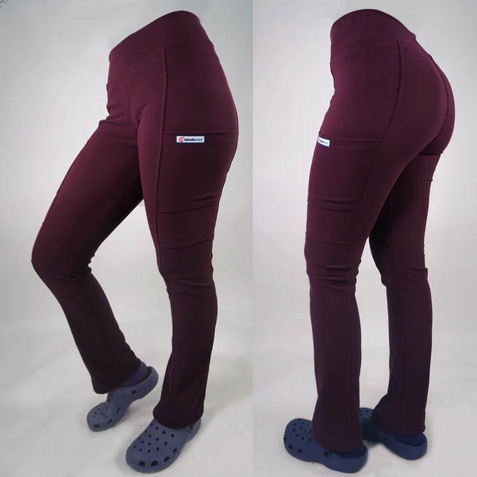 Pantalon spandex burdeo