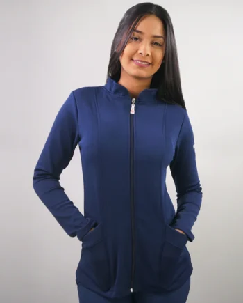 Polerón clínico spandex azul marino 904