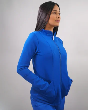 Polerón clínico spandex azul rey 905