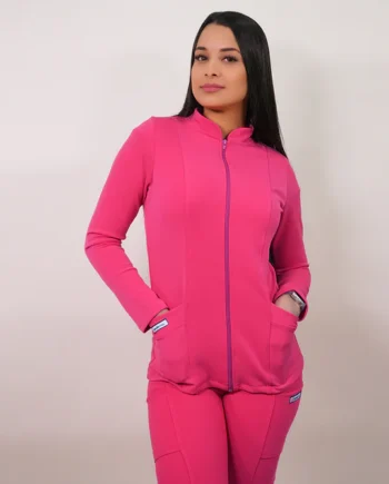 Polerón clínico spandex fucsia 913