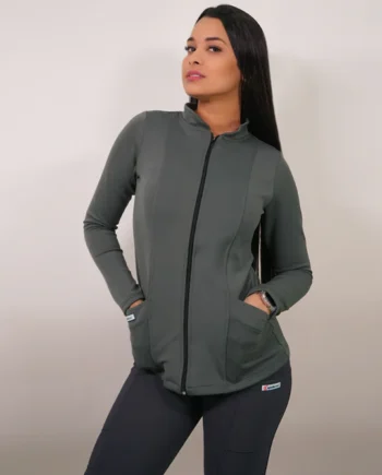 Polerón clínico spandex gris 914