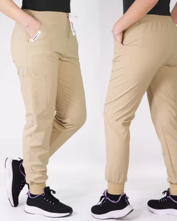 Jogger antifluidos beige