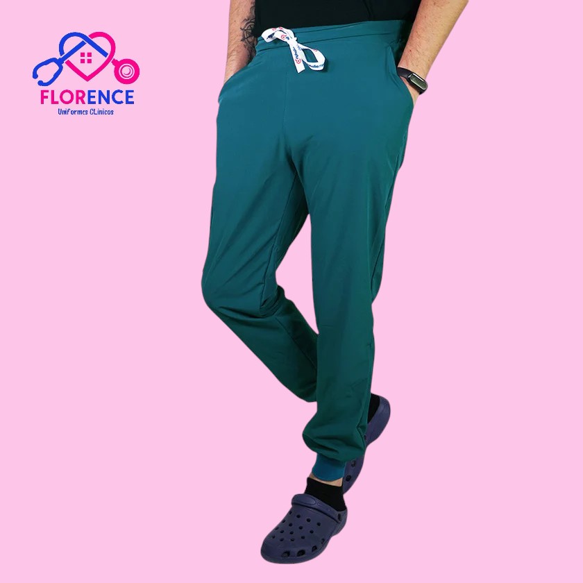Jogger antifluidos verde turquesa