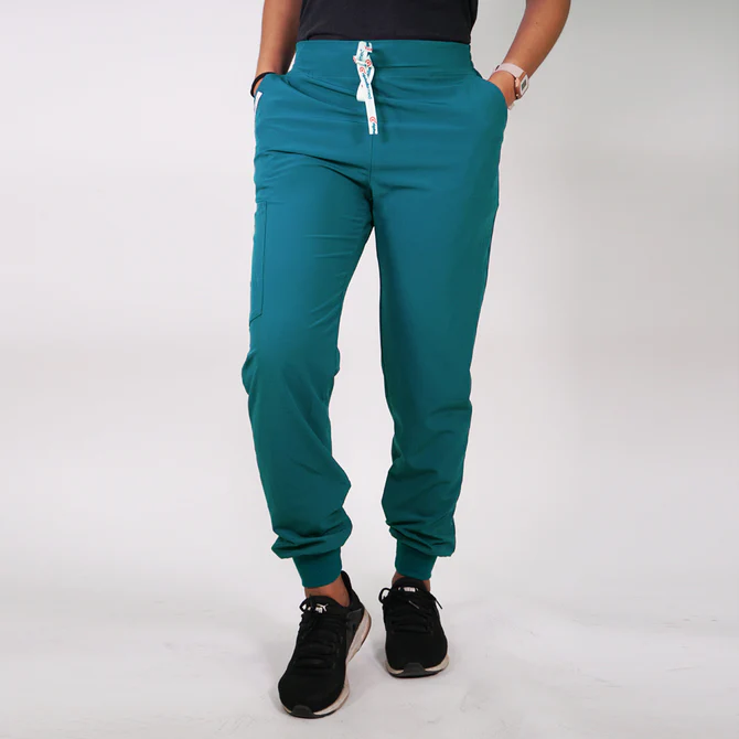 Jogger antifluidos verde turquesa