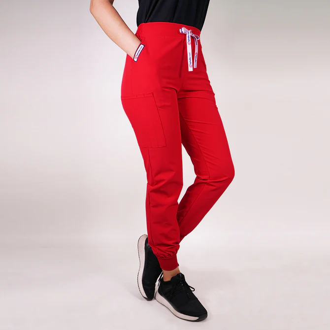Jogger antifluidos rojo
