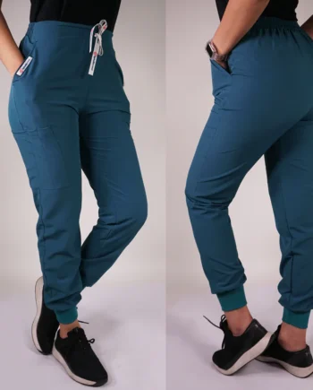 Jogger antifluidos verde petroleo