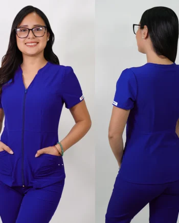 Delantal antifluido azalea azul rey-2