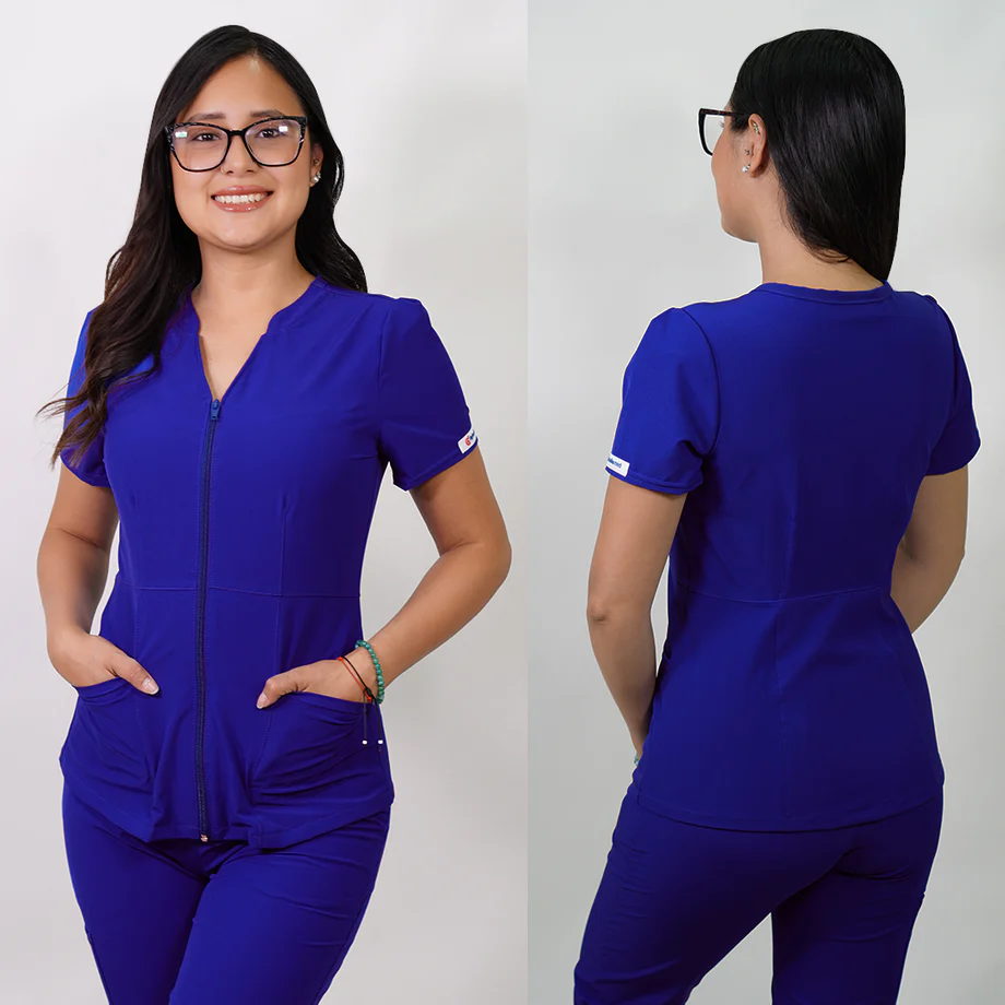Delantal antifluido azalea azul rey-2
