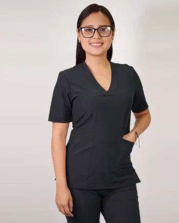 Delantal antifluido mujer gris oscuro-10
