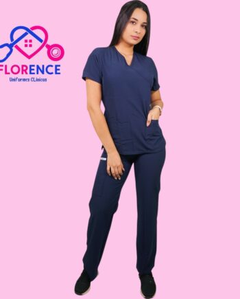Conjunto antifluidos azul marino-pantalon recto
