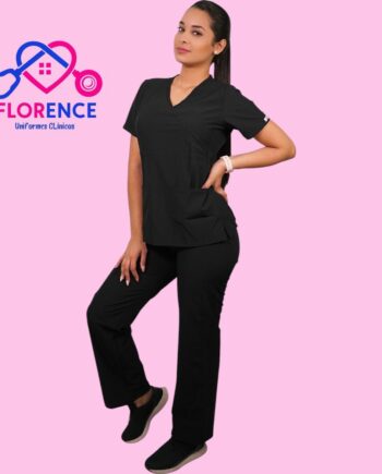 Conjunto antifluidos negro-pantalon recto
