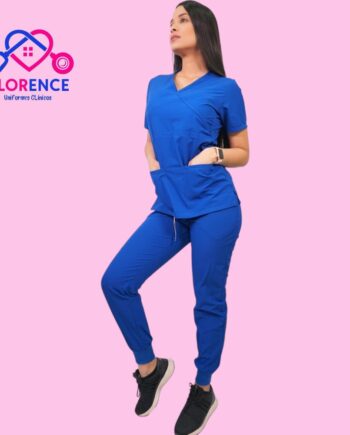 Conjunto antifluidos azul rey con jogger