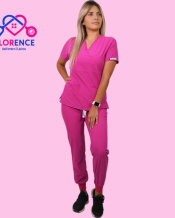 Conjunto antifluidos fuscia con jogger