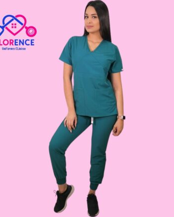 Conjunto antifluidos turquesa con jogger