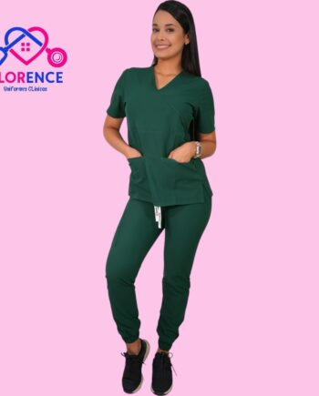 Conjunto antifluidos verde botella con jogger