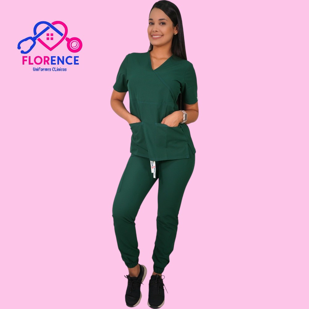 Conjunto antifluidos verde botella con jogger