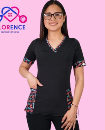Delantal mujer tela elasticado estampado 108-4