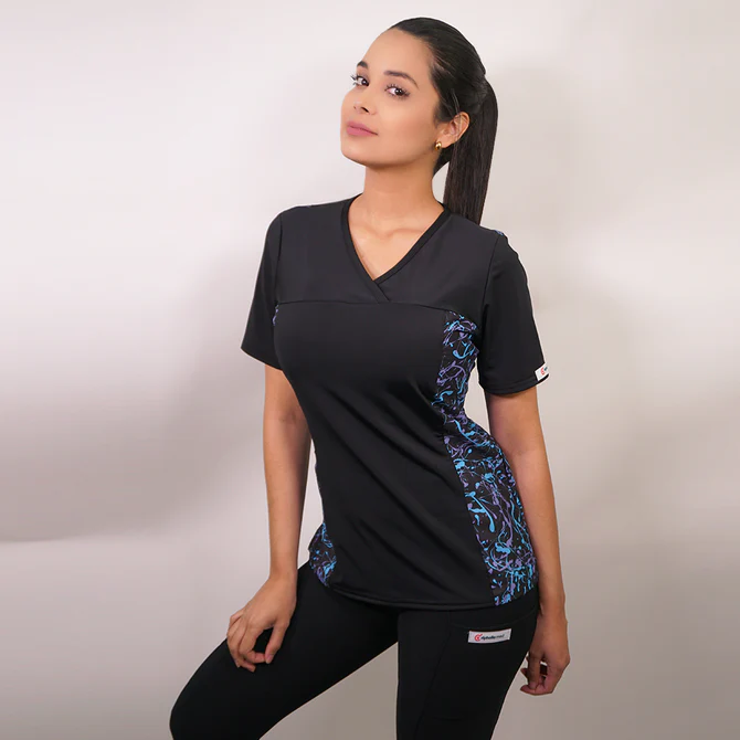 Delantal mujer tela elasticado estampado lq-4