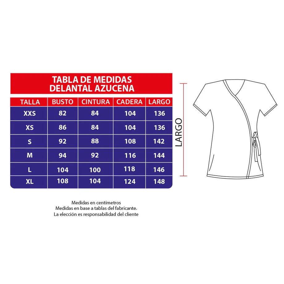 Delantal antifluido modelo azucena morado-4