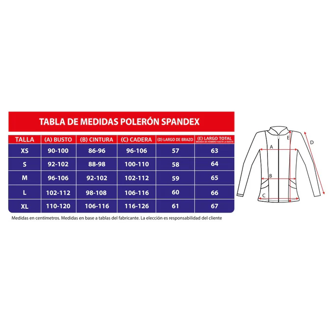 Polerón clínico spandex blanco 910