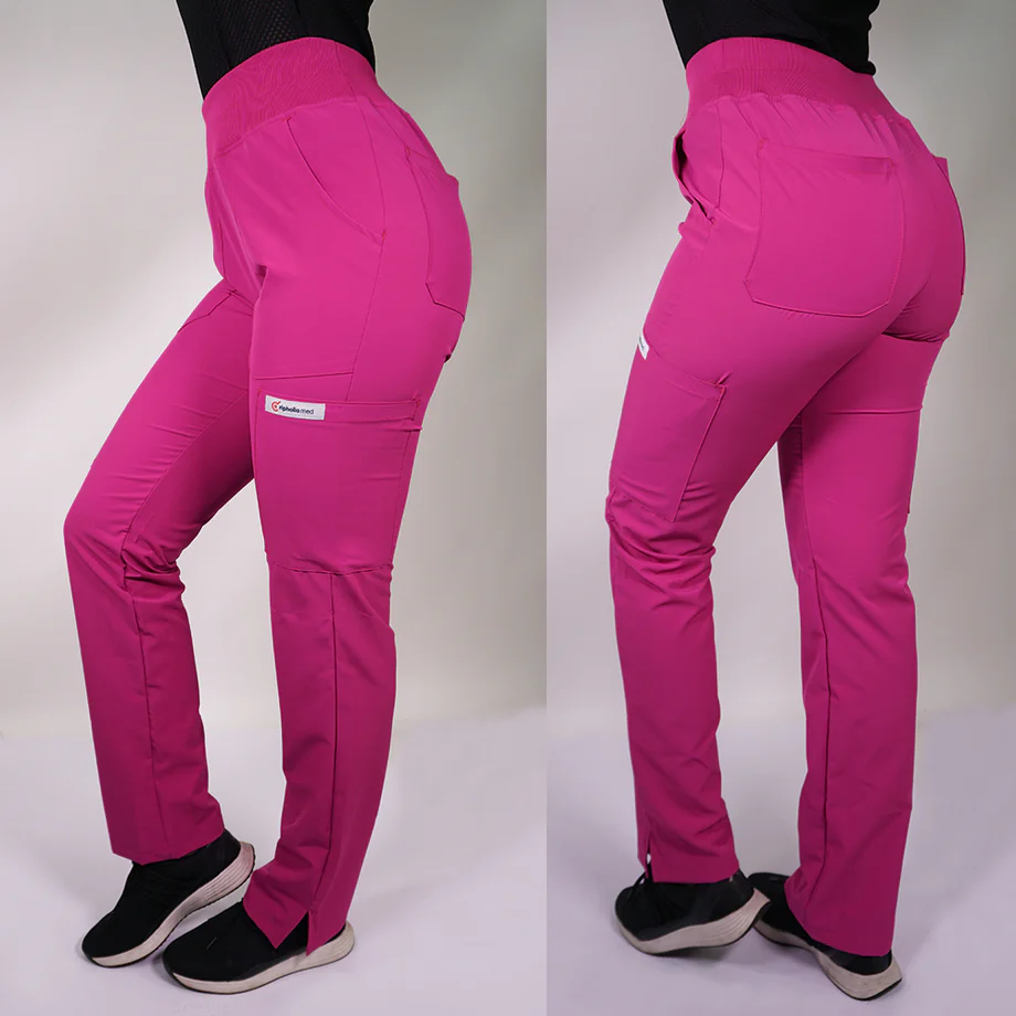 Pantalon antifluido medical fuscia pm