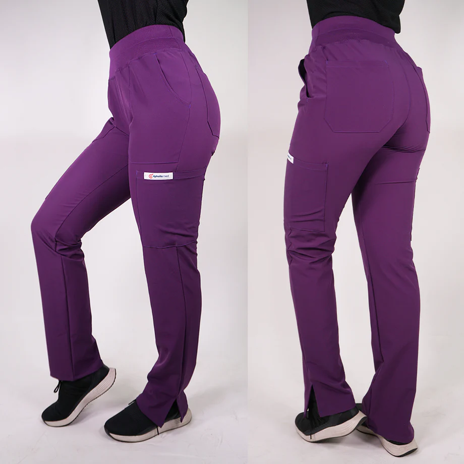 Pantalon antifluido medical morado pm-4 claro