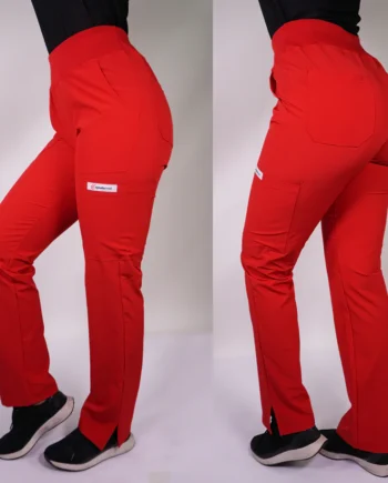 Pantalon antifluido medical rojo pm