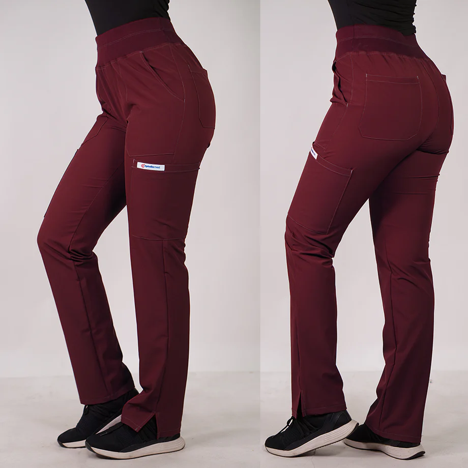 Pantalon antifluido medical burdeo pm