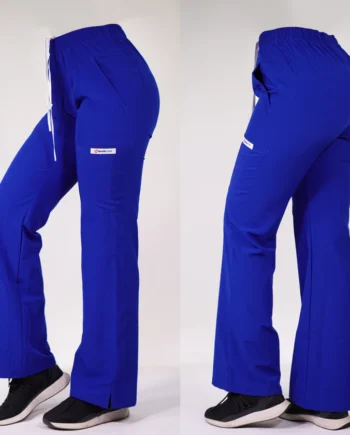 Pantalon antifluido modelo roma, azul rey-2