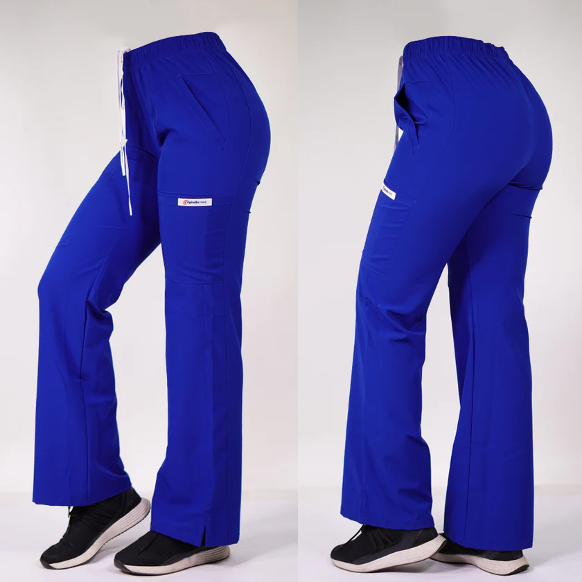 Pantalon antifluido modelo roma, azul rey-2