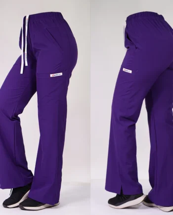 Pantalon antifluido modelo roma morado-4