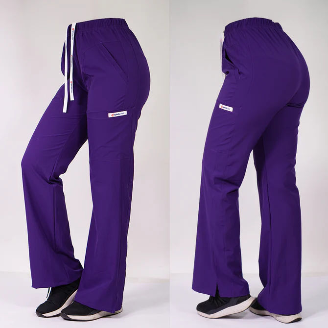 Pantalon antifluido modelo roma morado-4