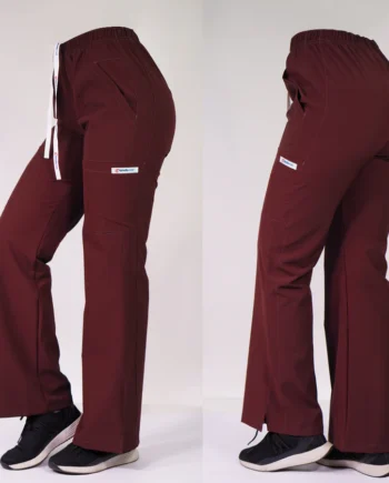 Pantalon antifluido modelo roma, burdeo