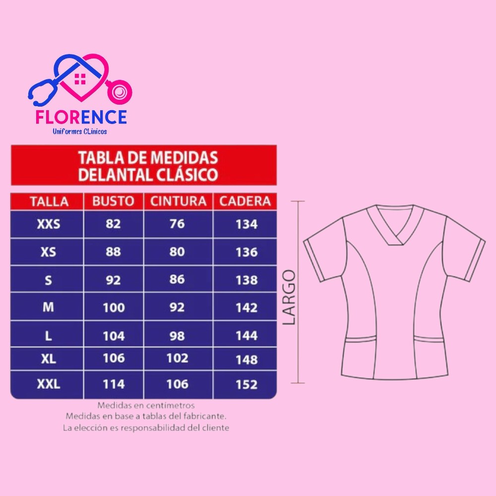 Delantal antifluido azalea celeste