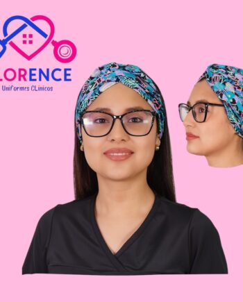 Turbante clinico estampado spandex tbt-27